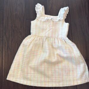 Only worn once Janie and Jackie tweed eyelet dress-size 6